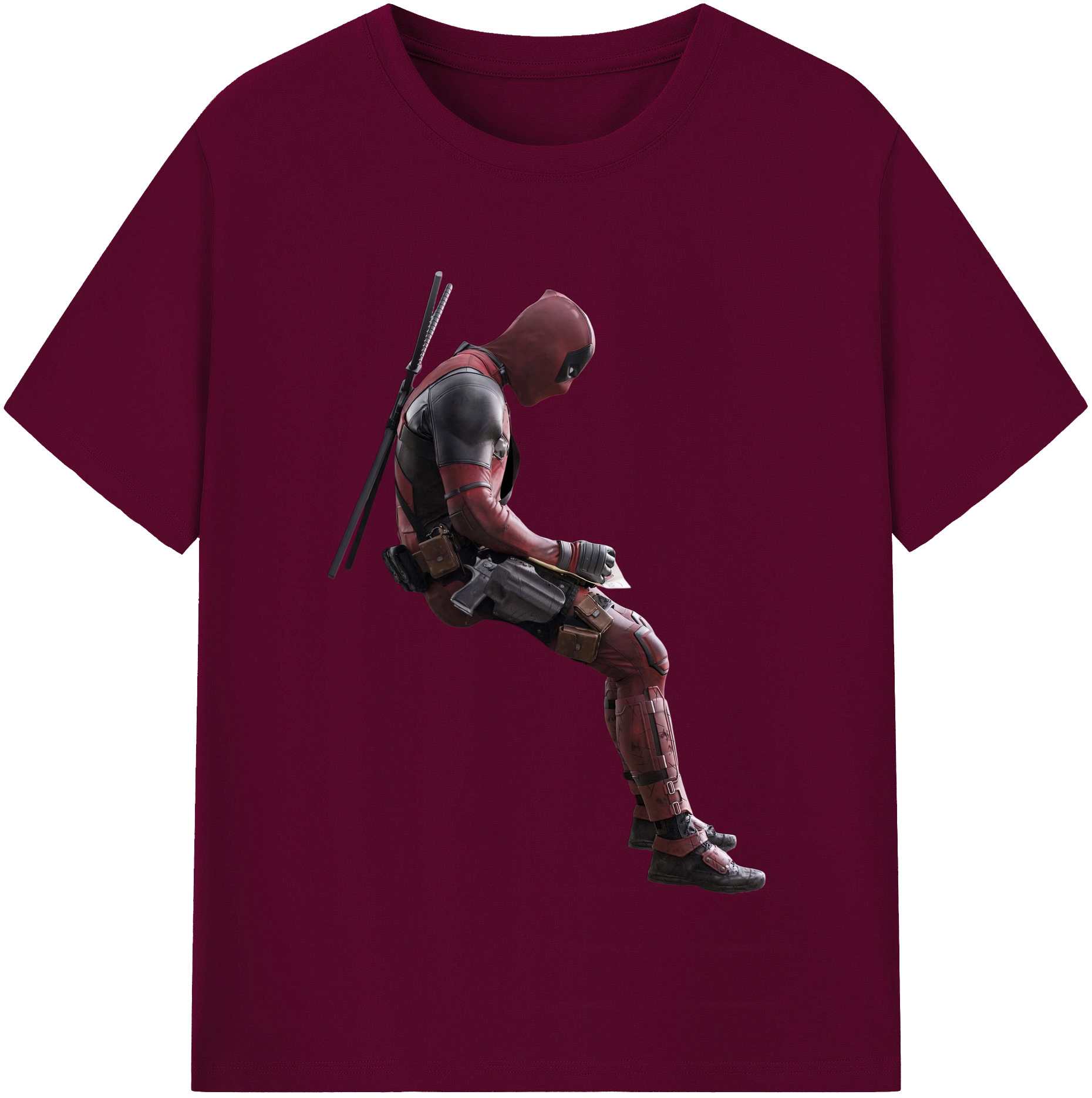 （画像用） Deadpool デッドプール レディースカジュアルプリントTシャツ（綿100％）